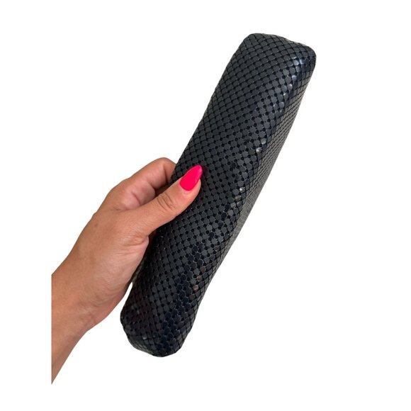 WHITING & DAVIS Vintage Navy Blue Mesh Cocktail Bag - Picture 4 of 10